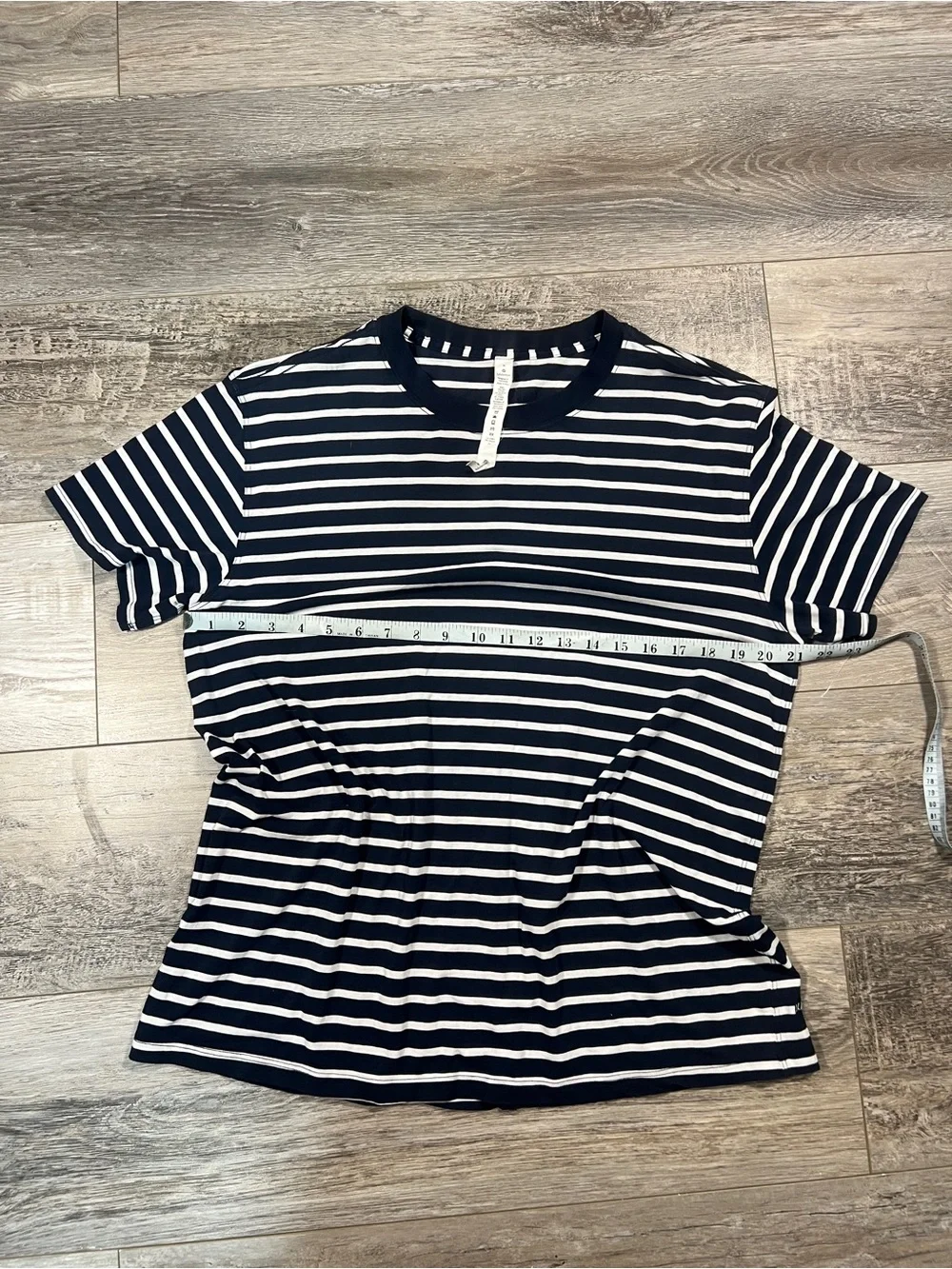 Lululemon All Yours Boyfriend Tee Yachtie Stripe True Navy White